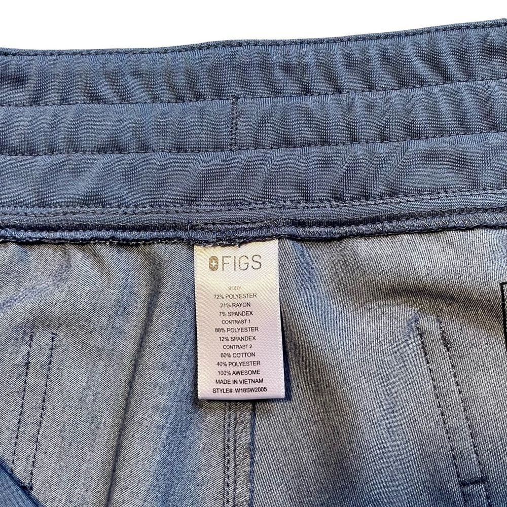 FIGS Samora Jogger Scrub Pants Denim Blue Size XL - Picture 3 of 4